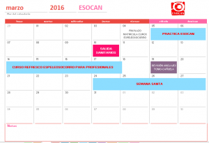 actividades esocan marzo 2016