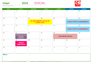 actividades esocan mayo 2016